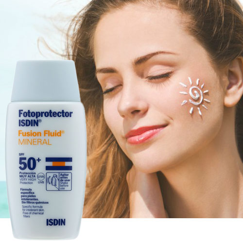 فلوئید ضد آفتاب مینرال SPF50 ایزدین