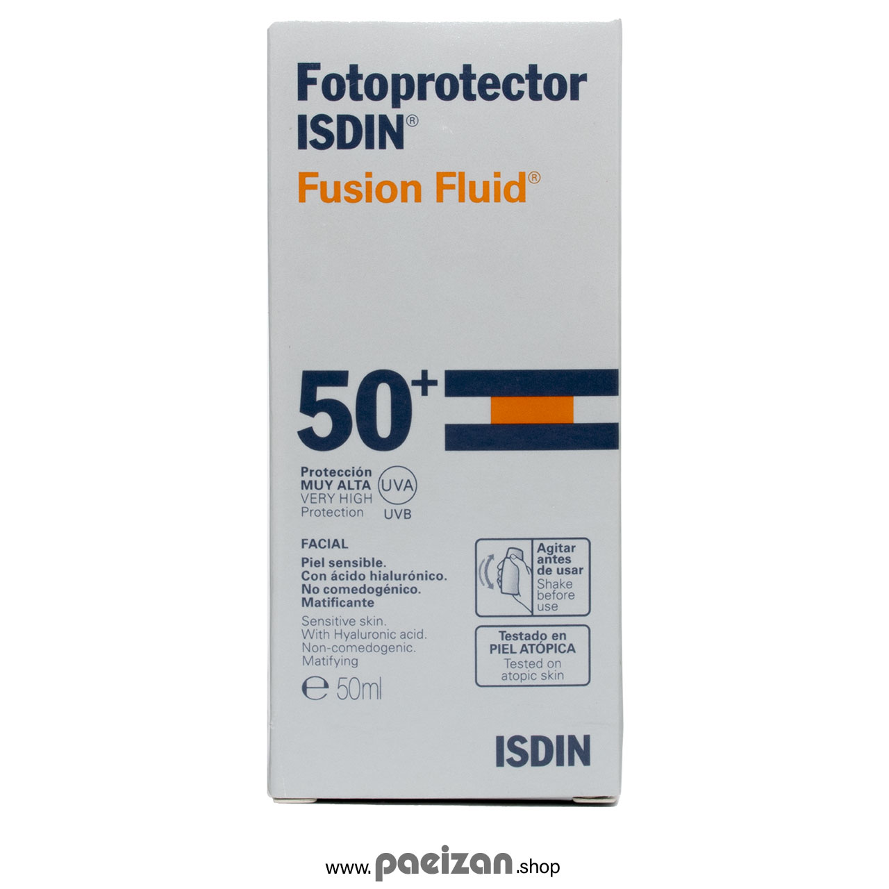 ضدآفتاب فیوژن فلوئید SPF50 فتوپروتکتور ایزدین 50ml
