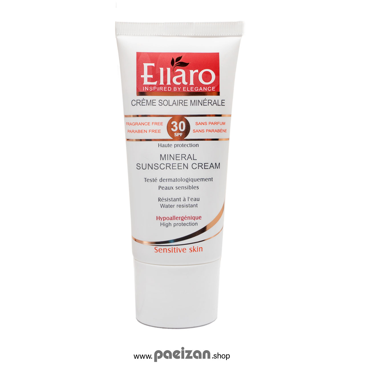 کرم ضدآفتاب مینرال پوست حساس الارو SPF30