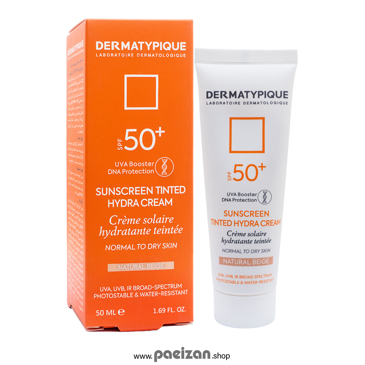 ضد آفتاب هیدرا پوست خشک درماتیپیک +SPF50
