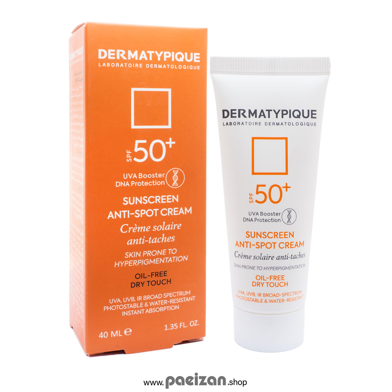 ضد آفتاب ضد لک بی رنگ درماتیپیک +SPF50