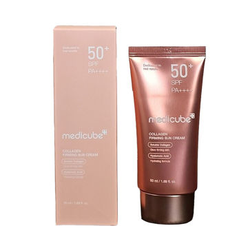 کرم ضد آفتاب سفت کننده حاوی کلاژن مدی کیوب +SPF50
