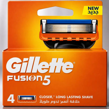 تیغ یدک خودتراش مدل فیوژن FUSION5 ژیلت بسته 4 عددی
