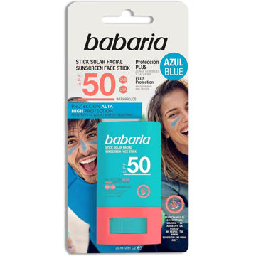 ضد آفتاب استیکی رنگ آبی باباریا SPF50